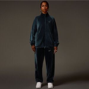 Nike x NOCTA Swarovski Velour Zip Jacket Armory Navy DV3734-454 Women's Medium M